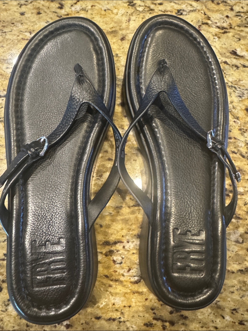 Frye Maya Buckle Thong / Platform Sandal